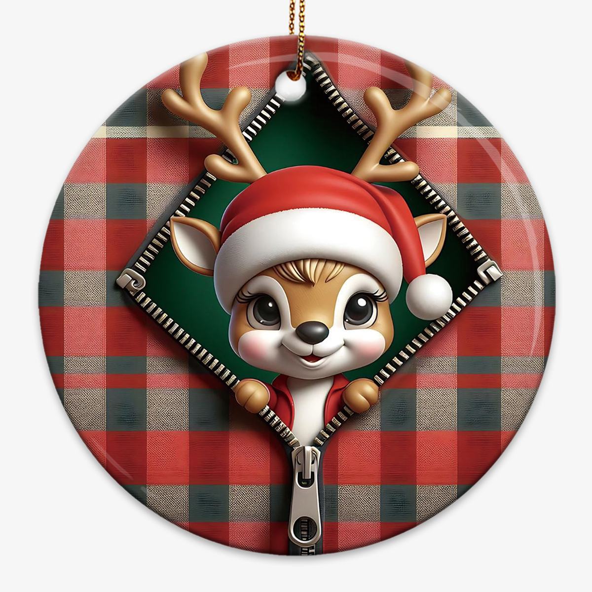 Zipper Effect Christmas Tree Ornament - 2024 New Release