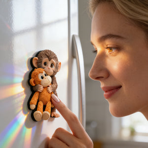 Monkey Punch Acrylic Fridge Magnet