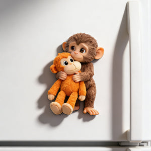 Monkey Punch Acrylic Fridge Magnet