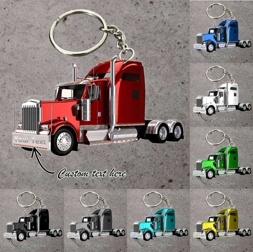 Luxury Personalized Trucker Keychain