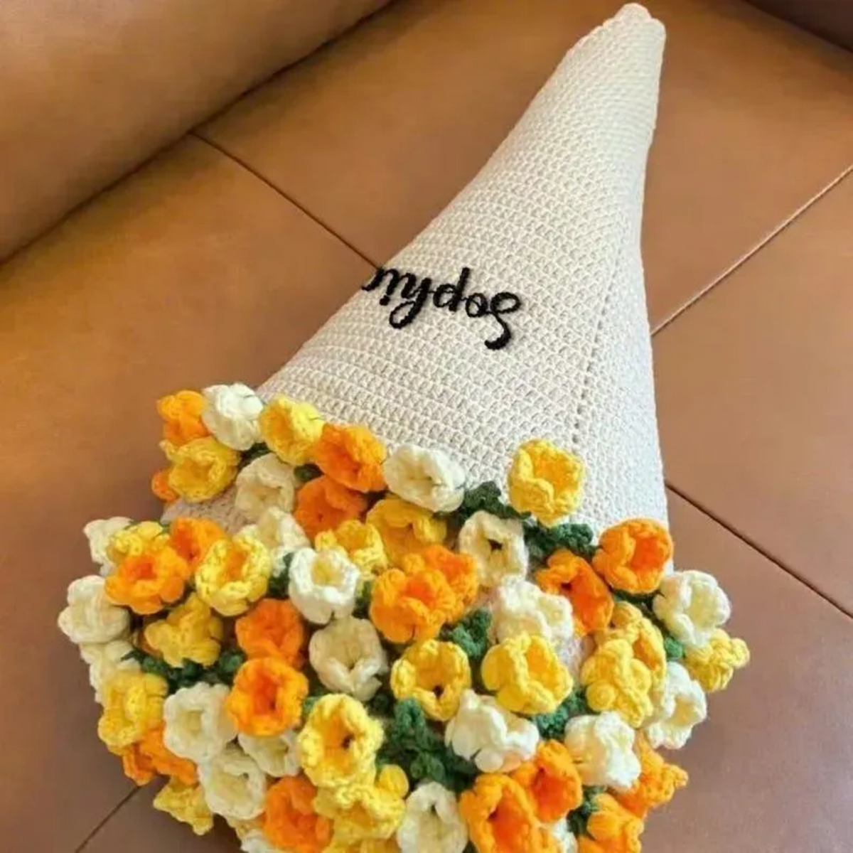 Hand-Knitted Rose Blanket - Gift for Mother's Day, Valentine's Day