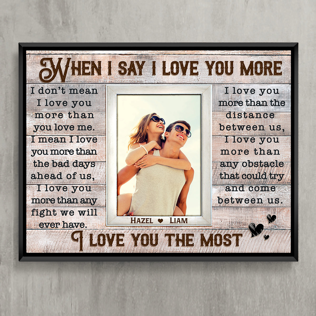 Loving Gift For Couple Custom Couple Photo Gift Ideas-Personalized Poster