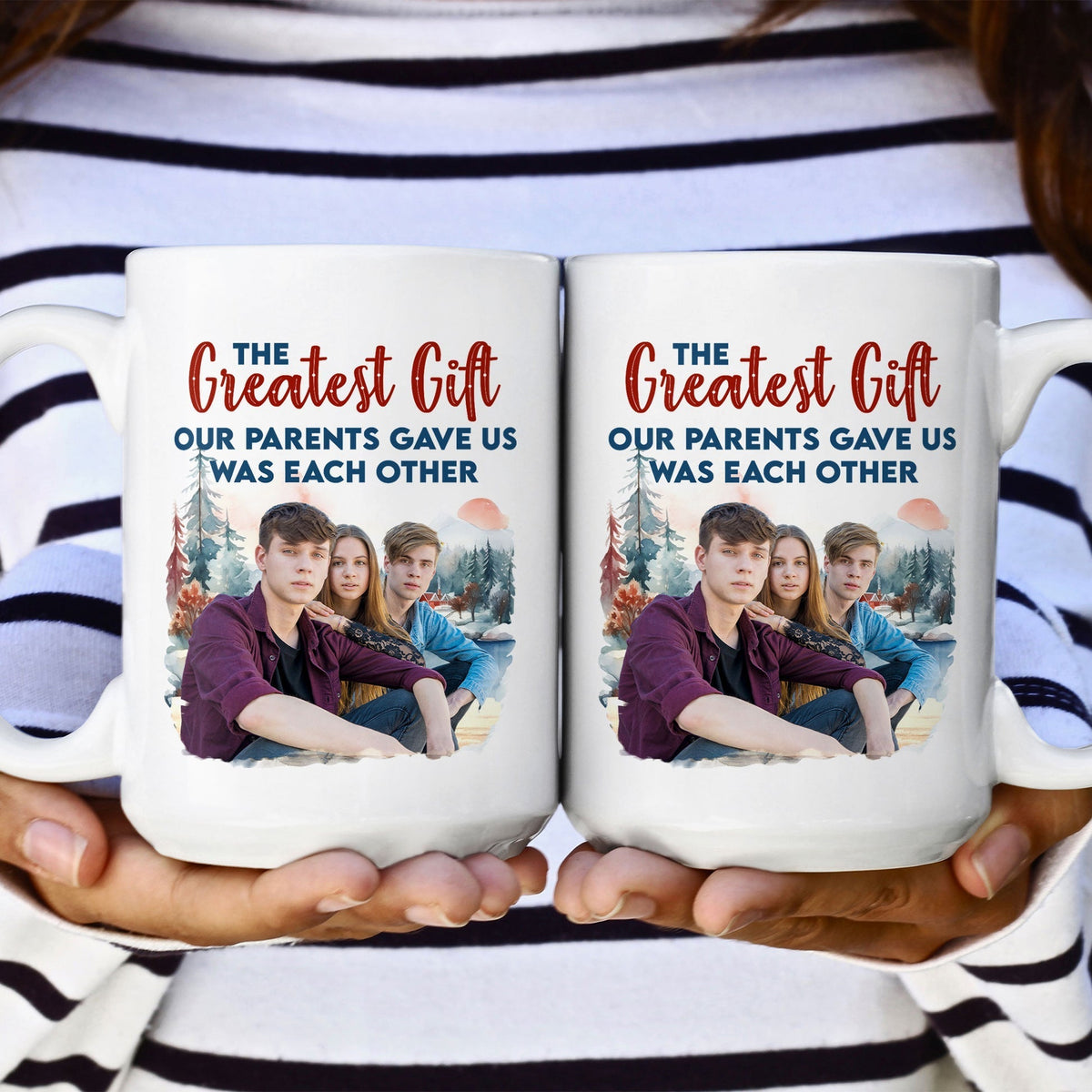 The Gift Our Grandparents,Parents Gave - Personalized Photo Mug