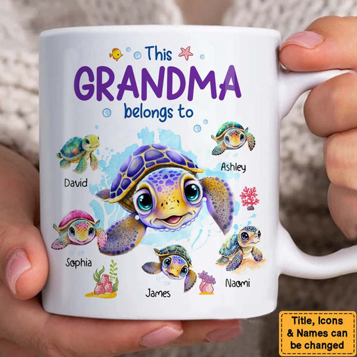 This Grandma Belongs To - Personalized Mug