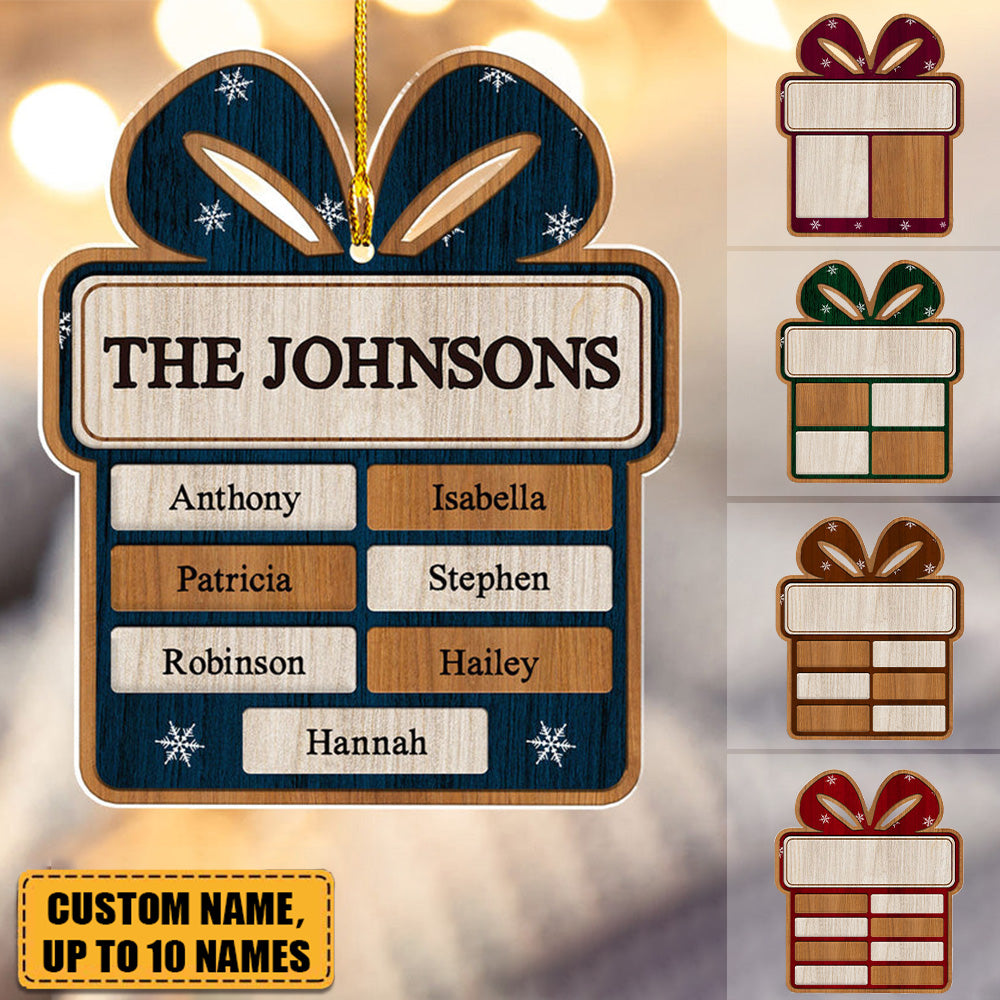 Family Present - Personalized Custom Acrylic Ornament