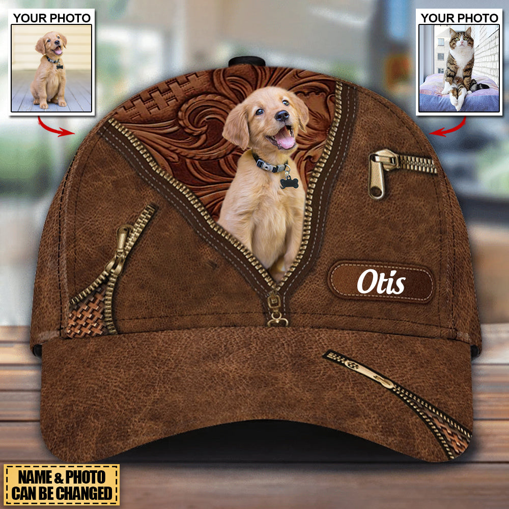 Personalized Photo Classic Cap - Gift For Dog/Cat/Horse Lovers