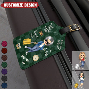 Travel Is My Therapy - Personalized Luggage Tag - Gift For Travellers