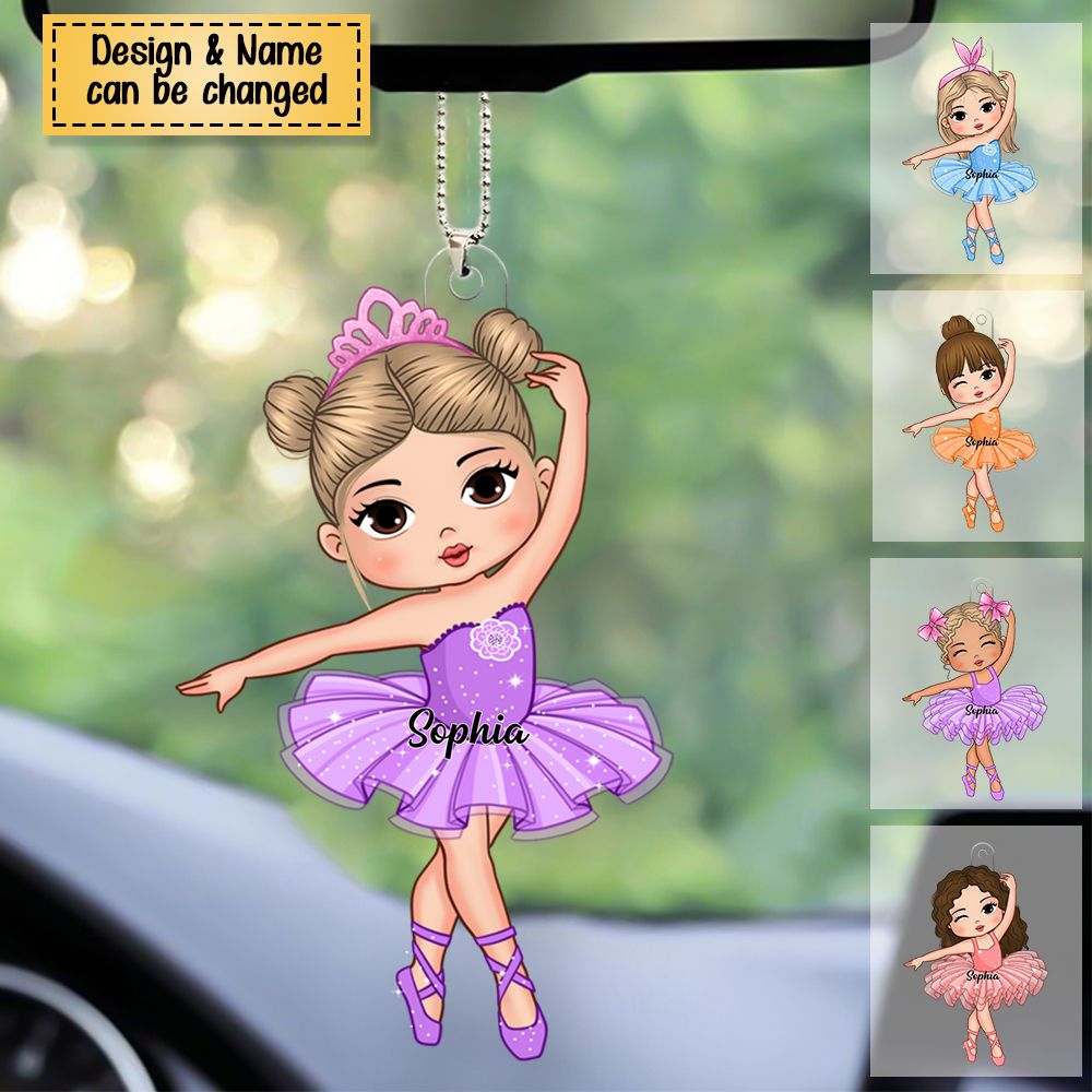 Gift For Girl Loves Ballet Acrylic Christmas / Car Ornament