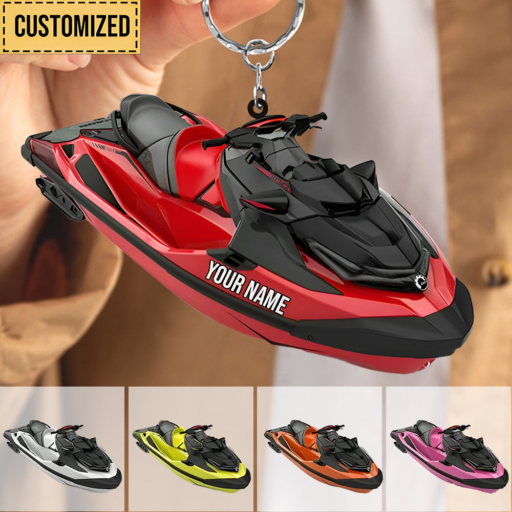 Model Boat Keychain Personalized Watercraft Boat Acrylic Keychain - timift