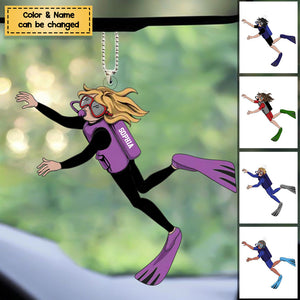 Persoanlized Scuba Diving Male/Female Ornament