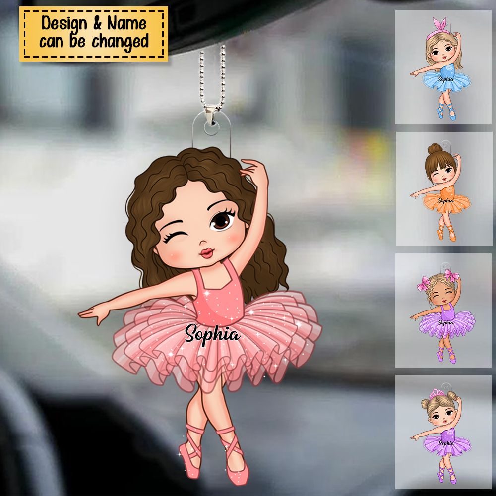 Gift For Girl Loves Ballet Acrylic Christmas / Car Ornament