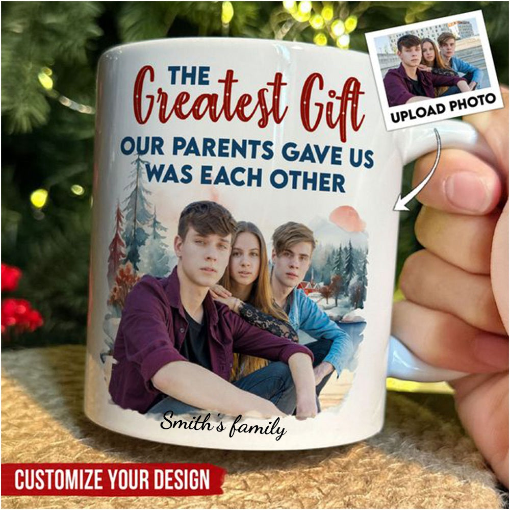The Gift Our Grandparents,Parents Gave - Personalized Photo Mug