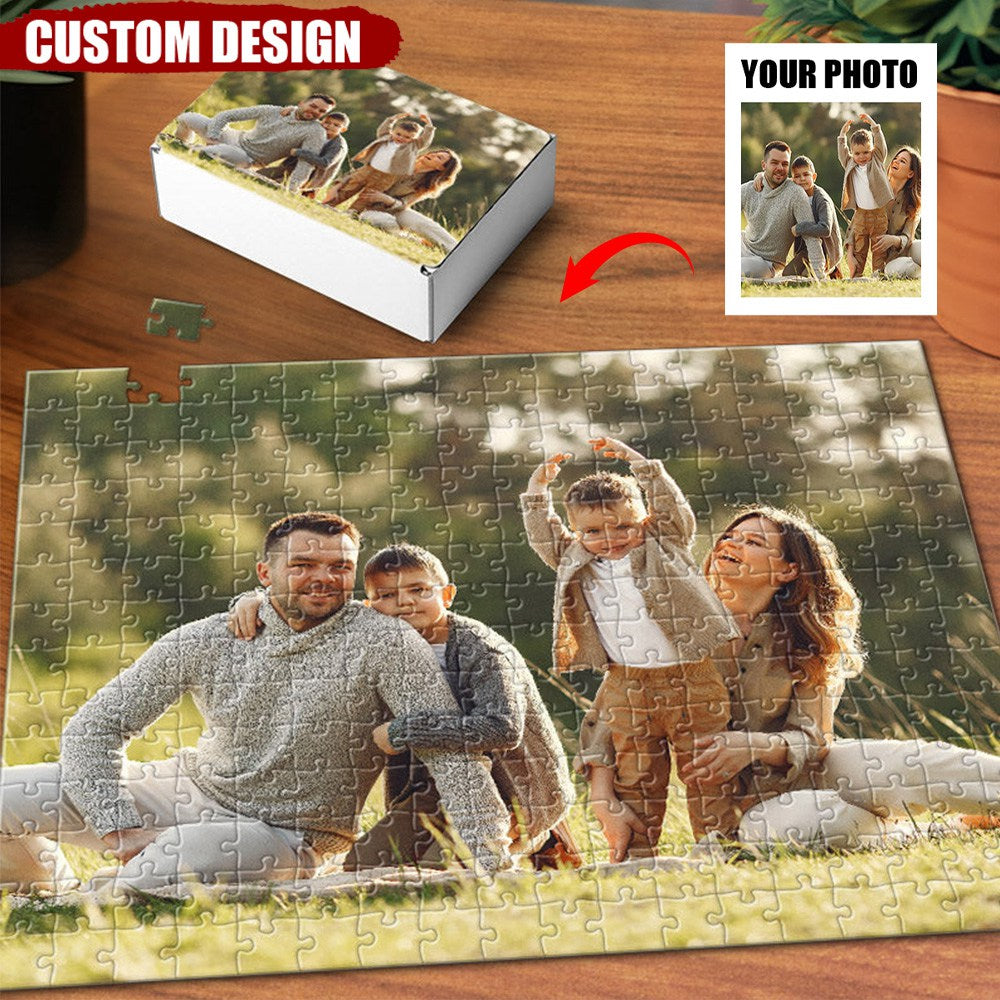 Personalized Human And Pet Photo Jigsaw Puzzle