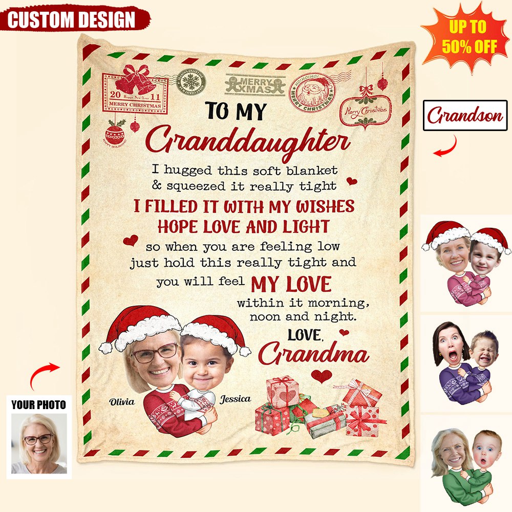 I Hugged This Soft Blanket And Squeezed It Really Tight - Personalized Photo Blanket