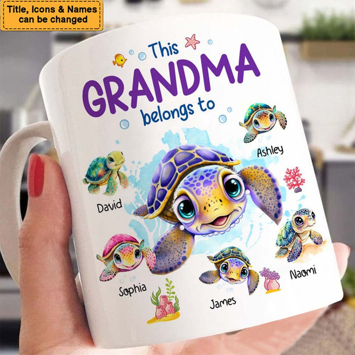 This Grandma Belongs To - Personalized Mug