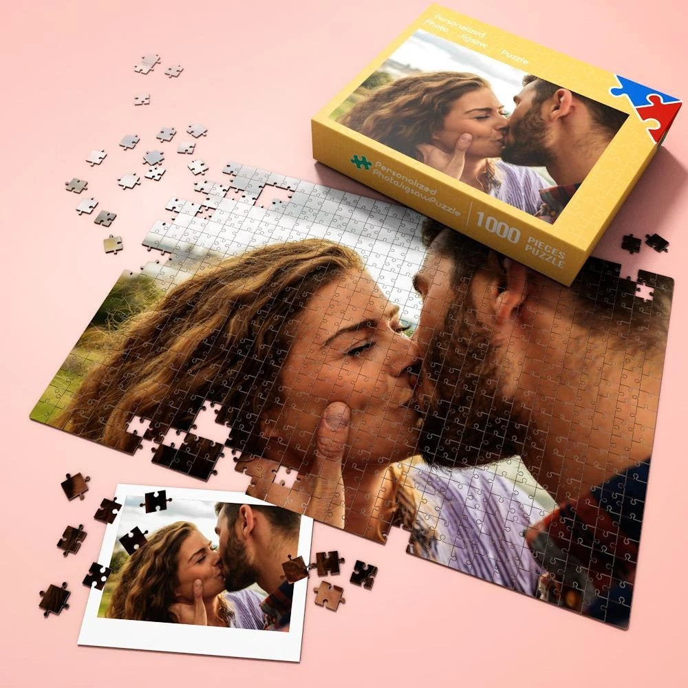 Personalized Human And Pet Photo Jigsaw Puzzle