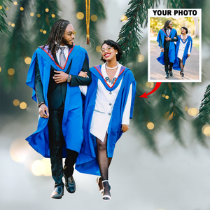 Personalized Graduation Upload Photo Christmas Ornament