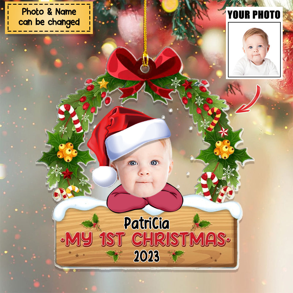 My 1St Christmas - Personalized Baby Acrylic Photo Ornament